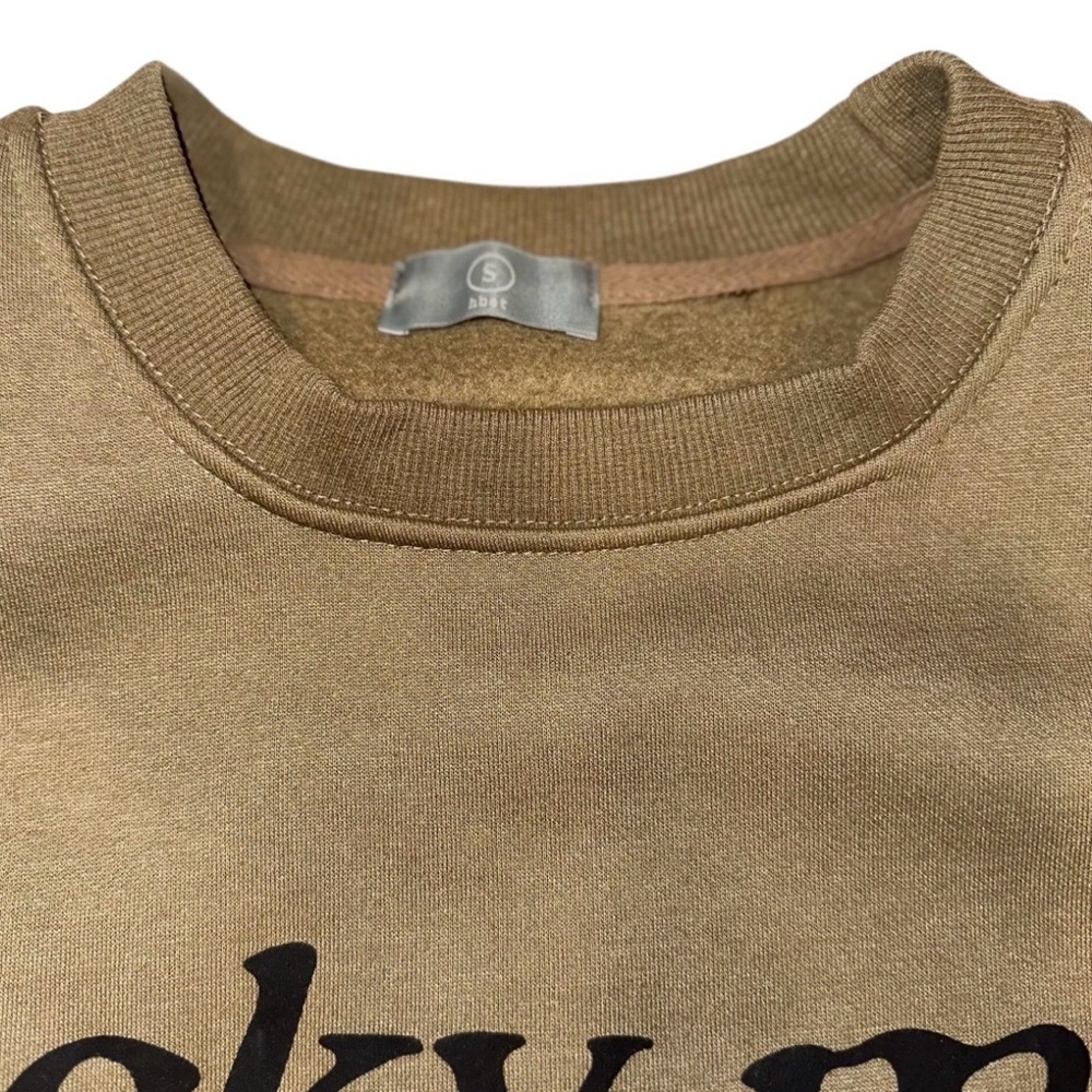 Lucky Me I See Ghosts Mens Brown/Khaki Graphic Pullover Sweatshirt Sz S - Picture 3 of 10